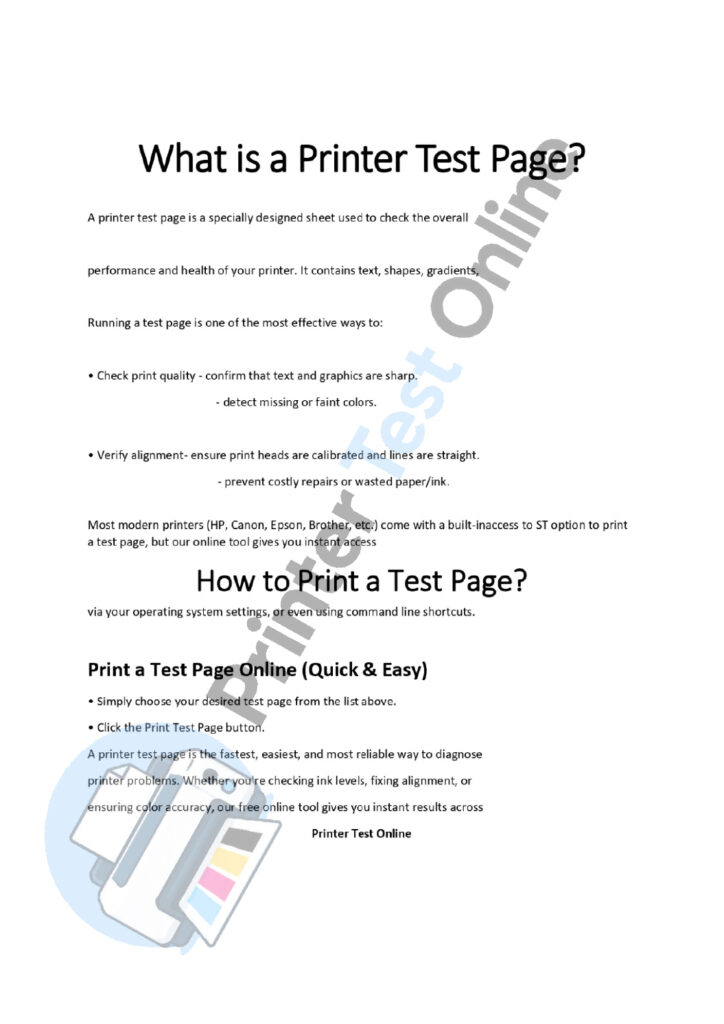 A4 Test Print