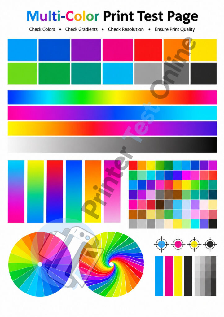 Multi-Color Print Test Page