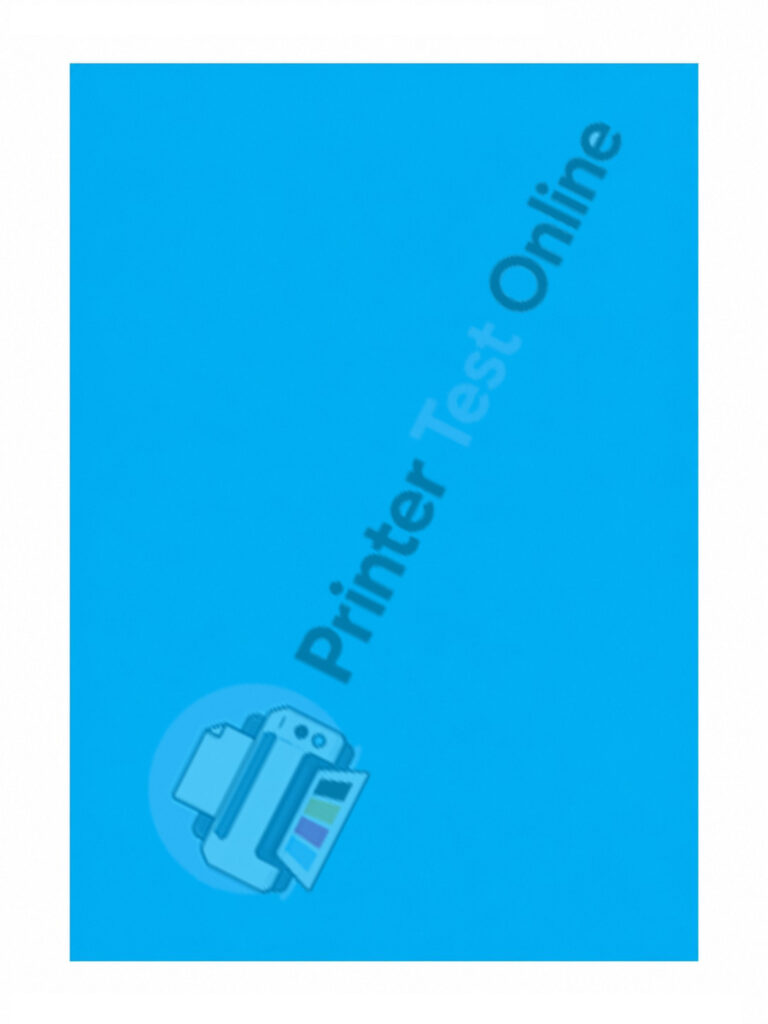 Print Cyan Test Page