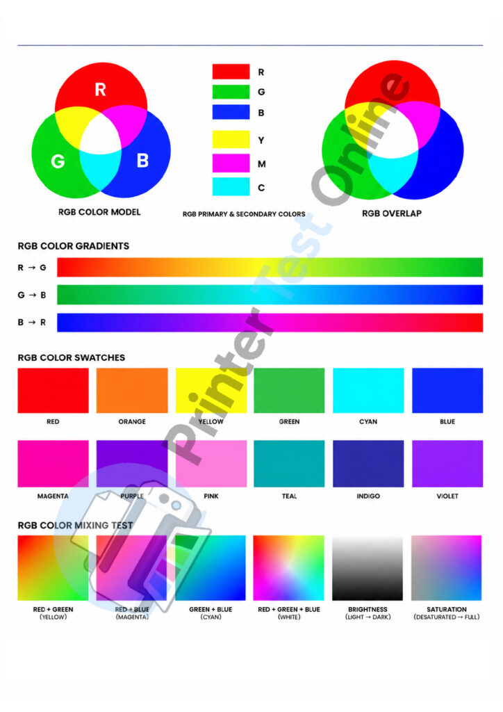 RGB Print Test Page